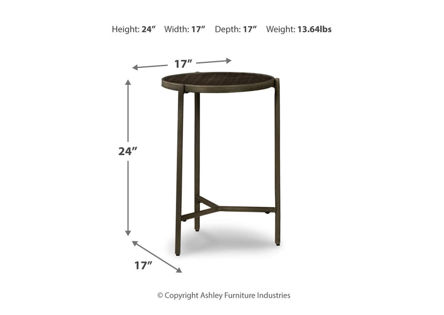 Doraley Chairside End Table