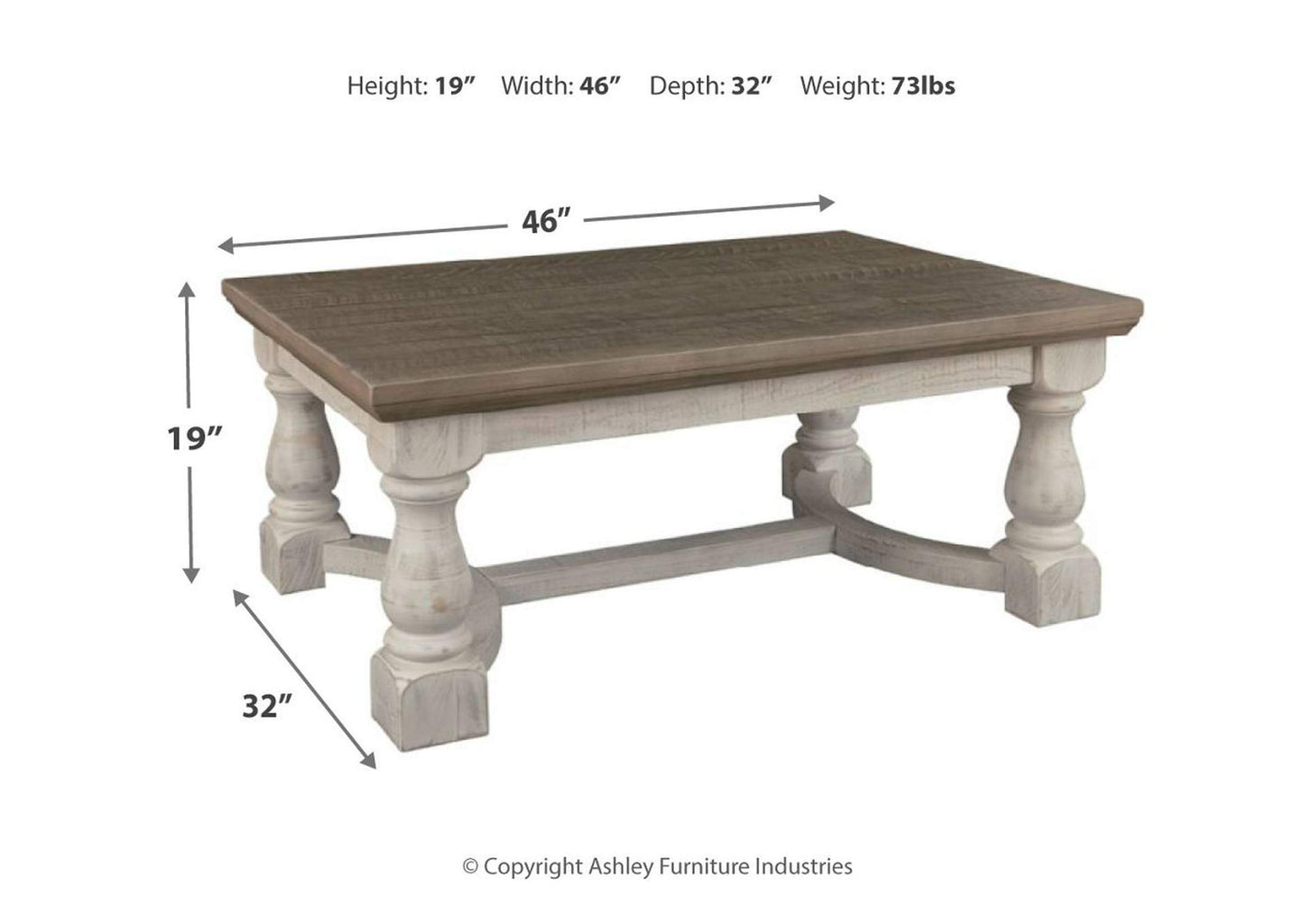 Havalance Coffee Table with 2 End Tables