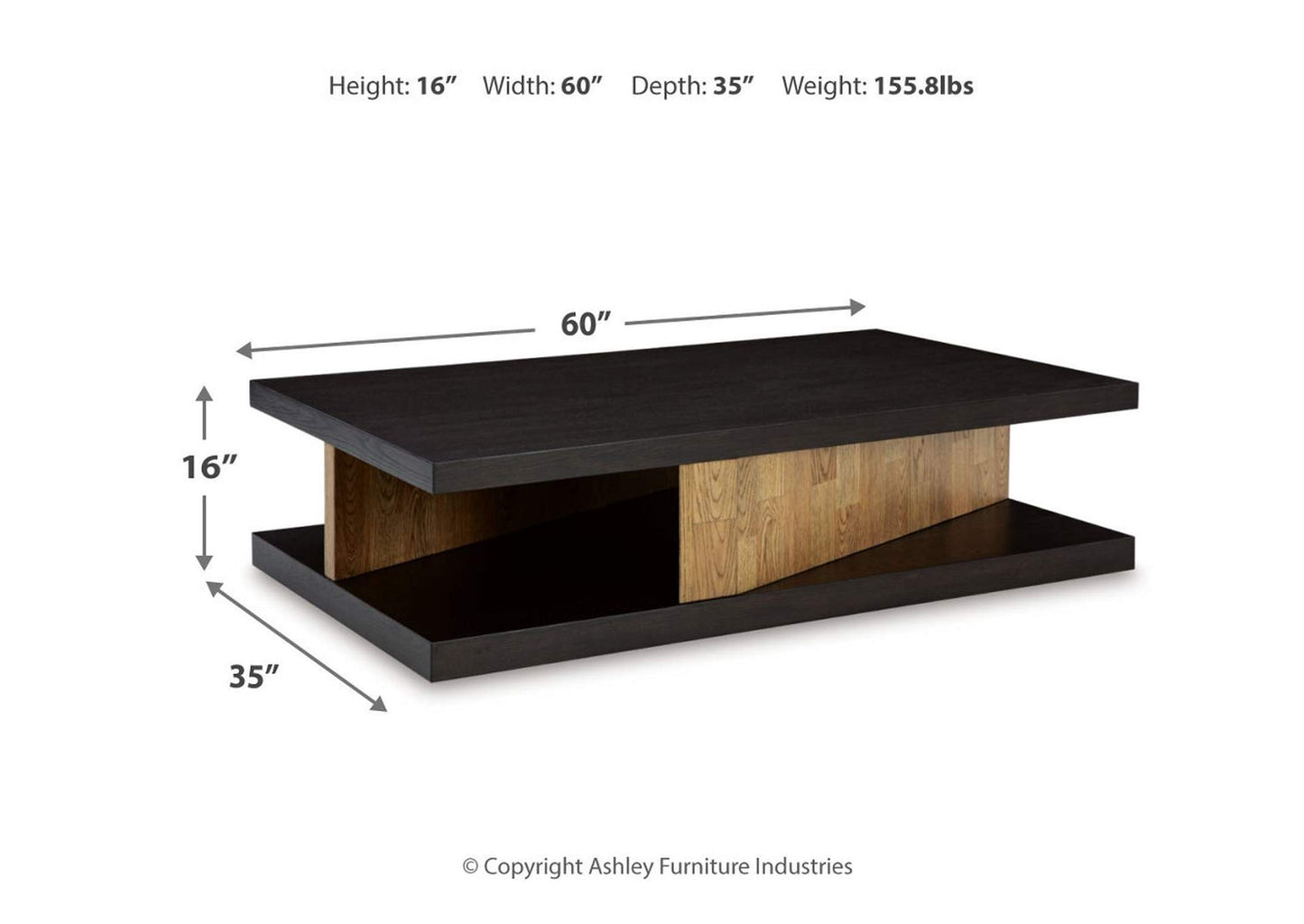 Kocomore Coffee Table with 2 End Tables