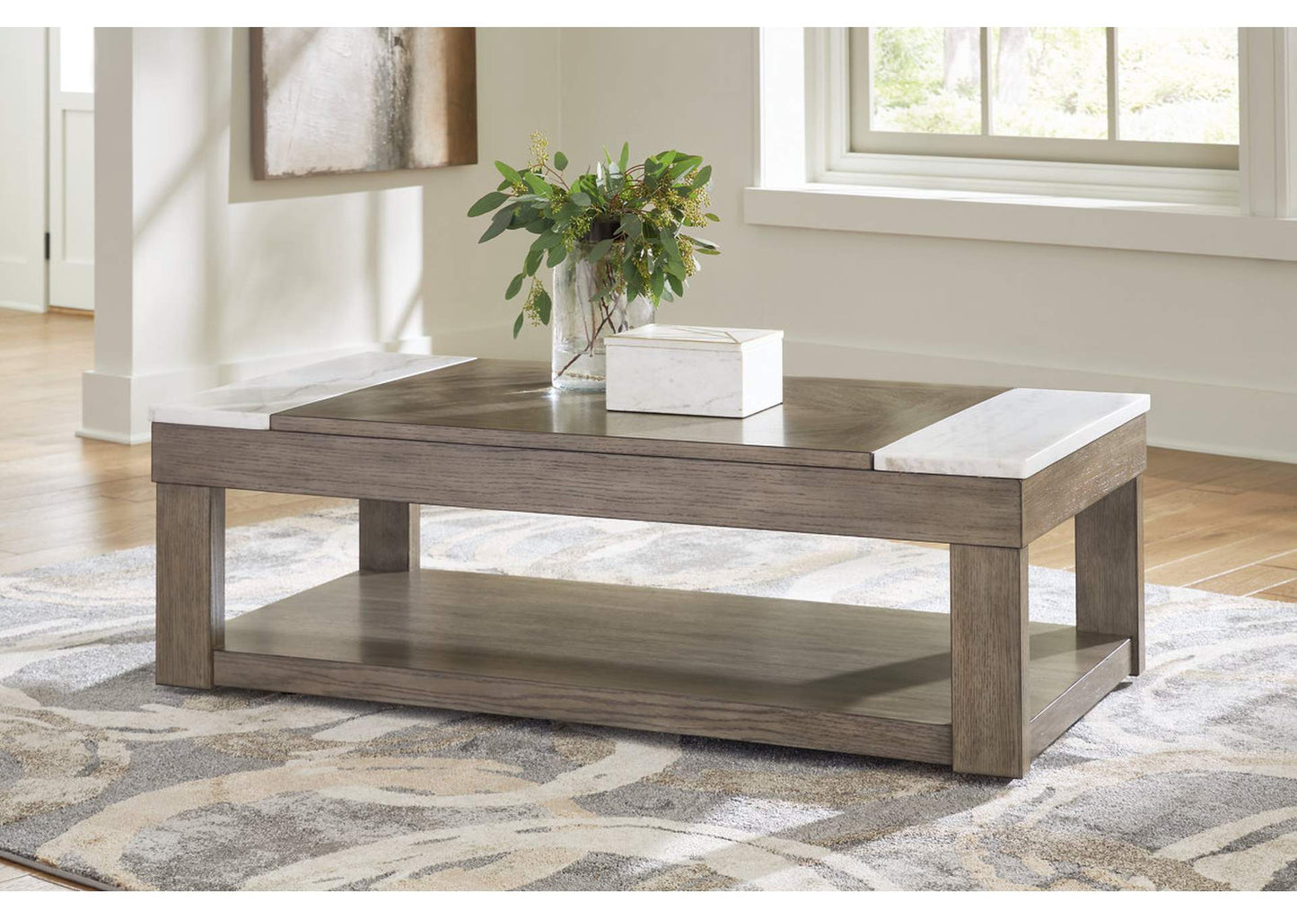 Loyaska Coffee Table with 2 End Tables