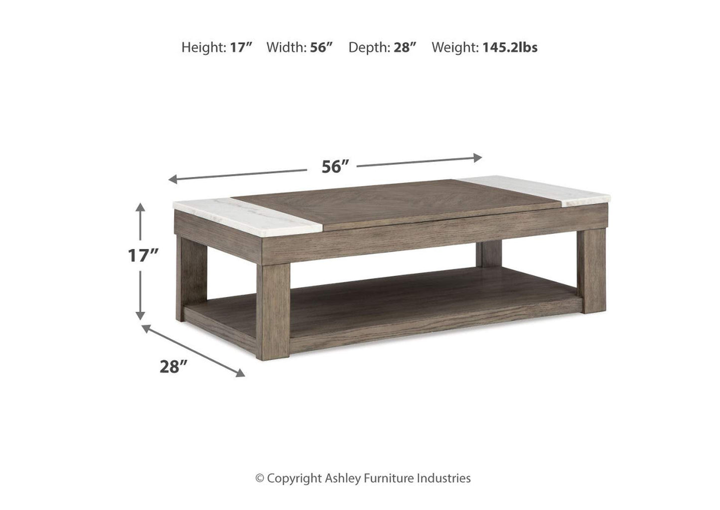 Loyaska Coffee Table with 2 End Tables