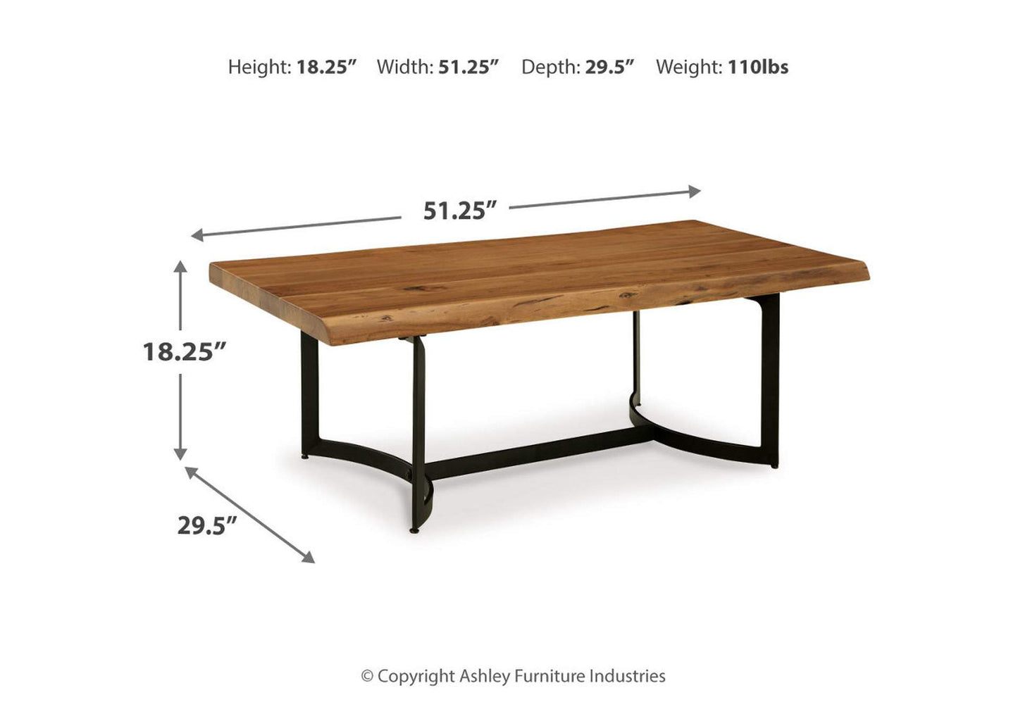 Fortmaine Coffee Table with 1 End Table