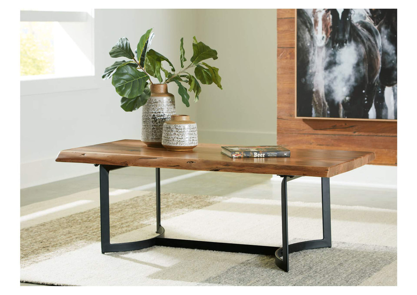 Fortmaine Coffee Table with 1 End Table