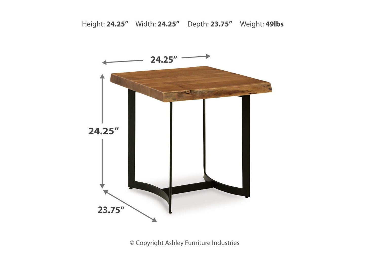 Fortmaine Coffee Table with 1 End Table