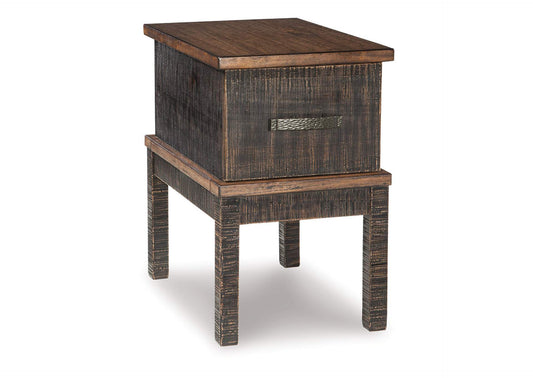 Stanah Chairside End Table with USB Ports & Outlets