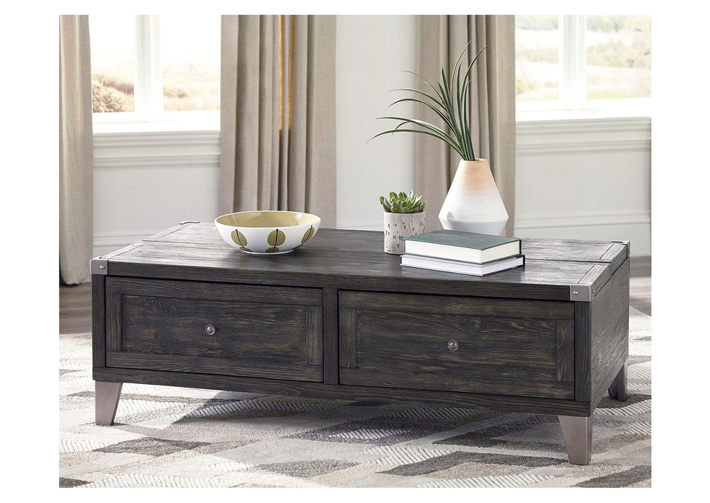 Todoe Coffee Table with 2 End Tables