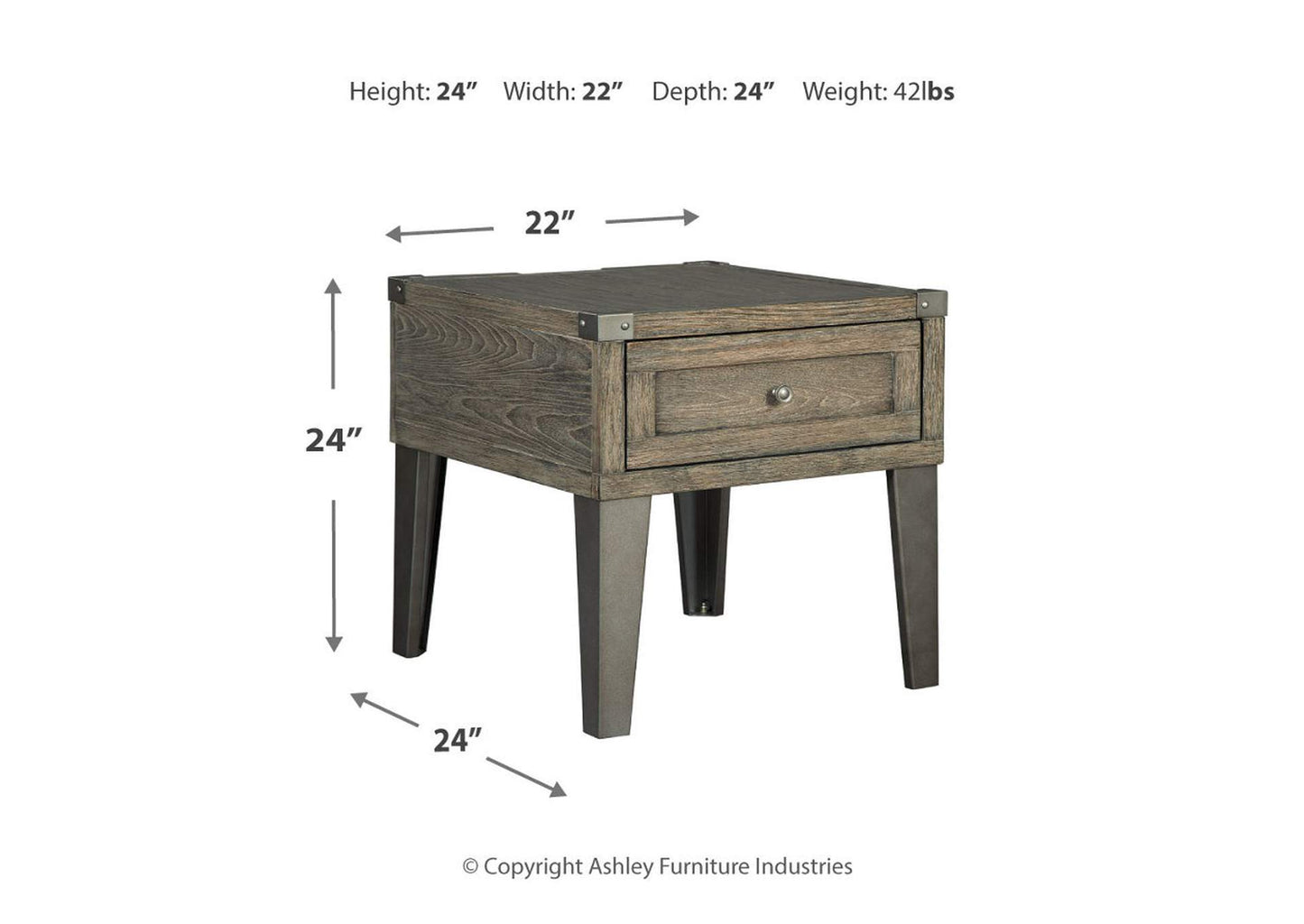 Chazney Coffee Table with 2 End Tables