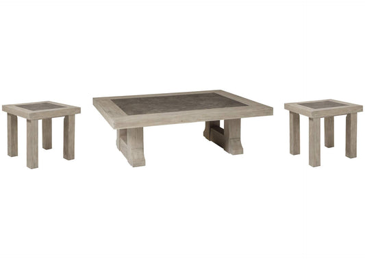 Hennington Coffee Table with 2 End Tables