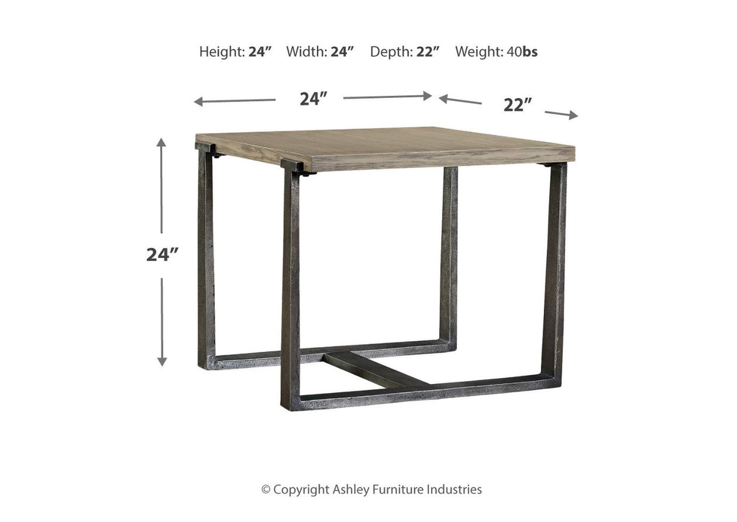 Dalenville Coffee Table with 2 End Tables