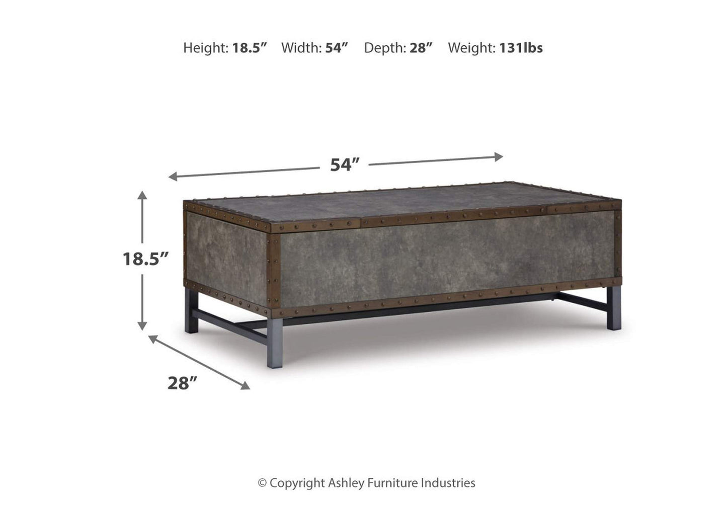 Derrylin Lift-Top Coffee Table