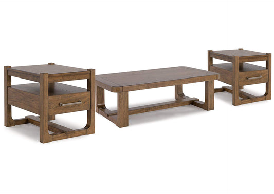 Cabalynn Coffee Table with 2 End Tables