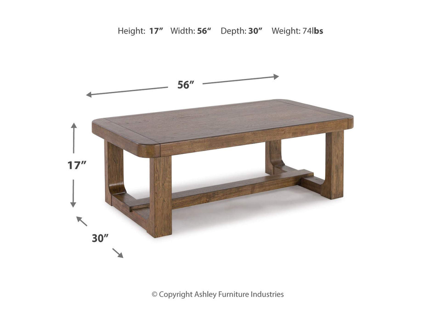 Cabalynn Coffee Table with 2 End Tables