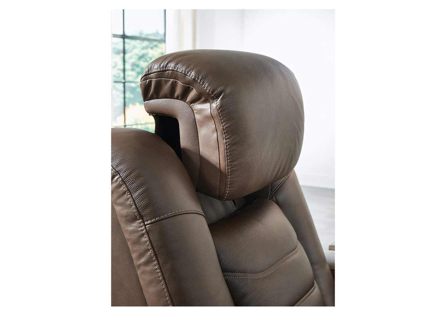 High Impact Dual Power Leather Reclining Sofa and Loveseat