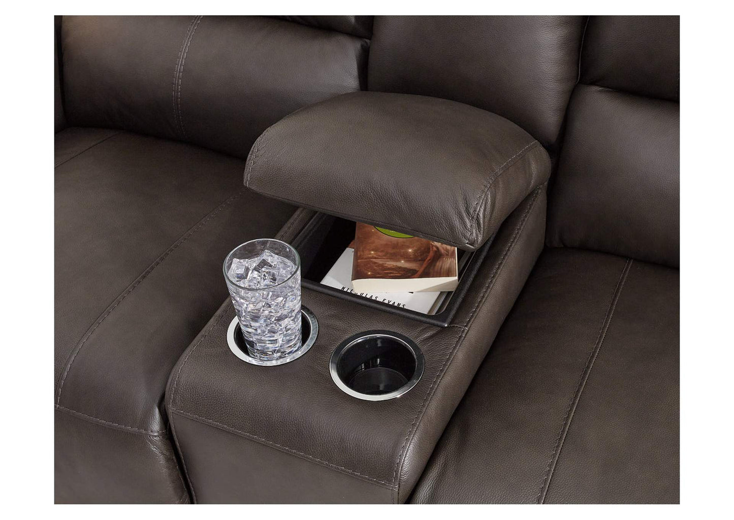 Boxmere Power Reclining Loveseat with Console