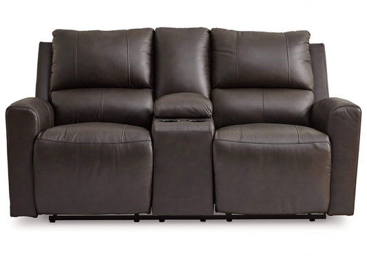 Boxmere Power Reclining Loveseat with Console