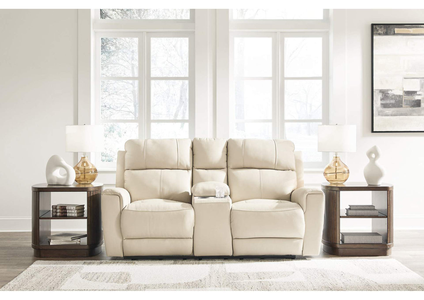 Dahlmoore Power Reclining Loveseat with Console