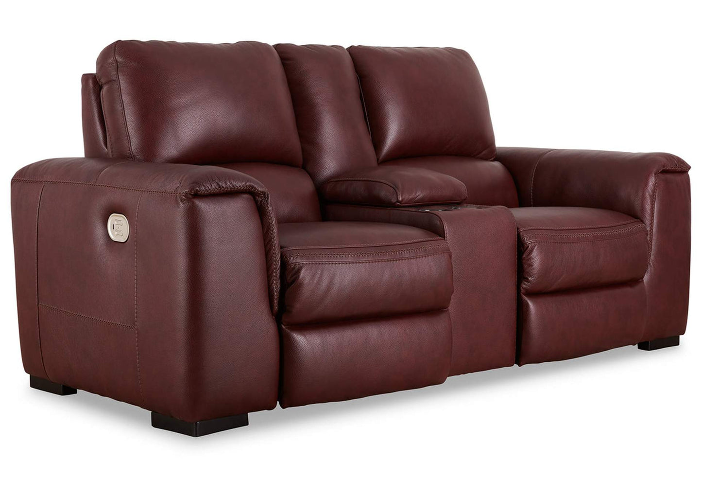 Alessandro Dual Power Leather Reclining Sofa and Loveseat with Console