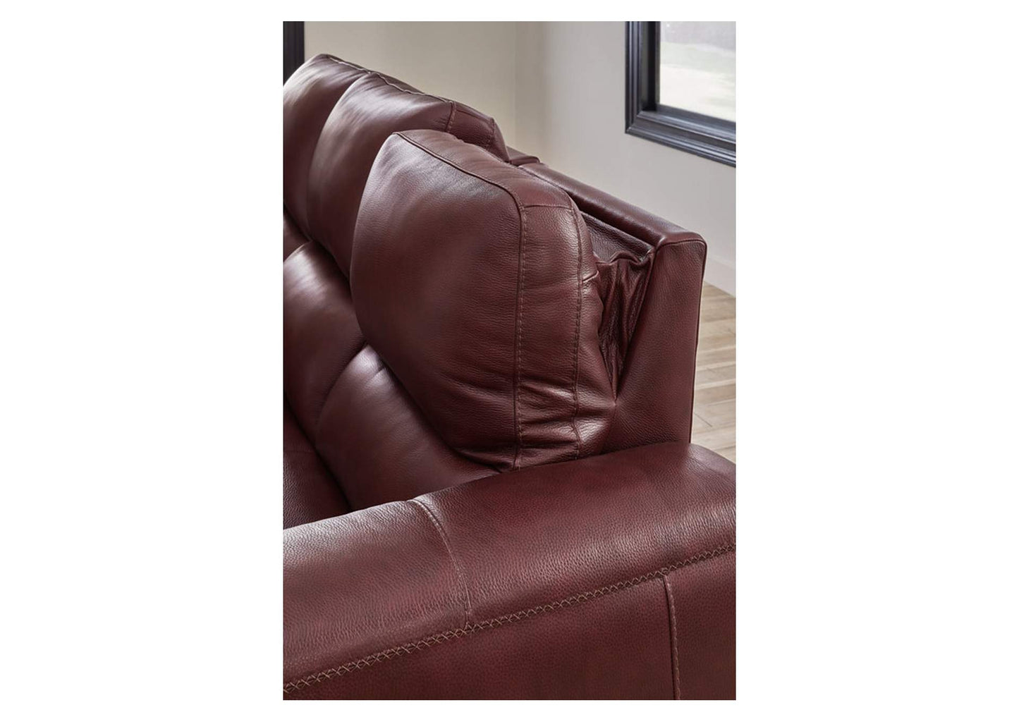 Alessandro Dual Power Leather Reclining Sofa and Loveseat with Console