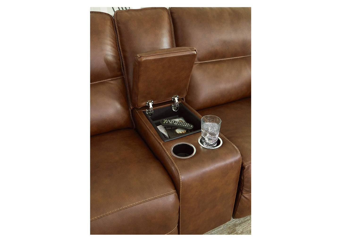 Francesca Power Reclining Loveseat with Console