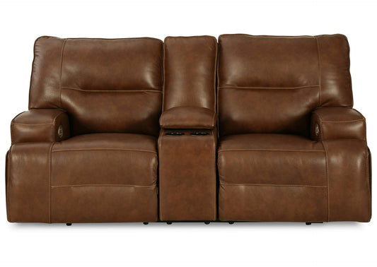 Francesca Power Reclining Loveseat with Console