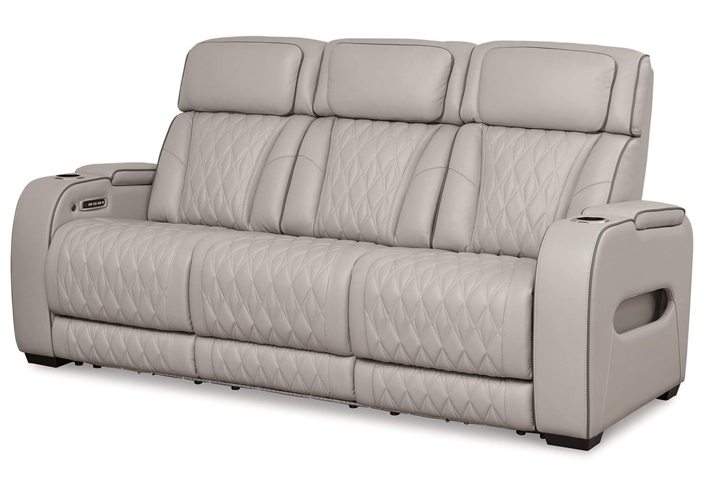 Boyington Dual Power Leather Sofa, Loveseat and Recliner