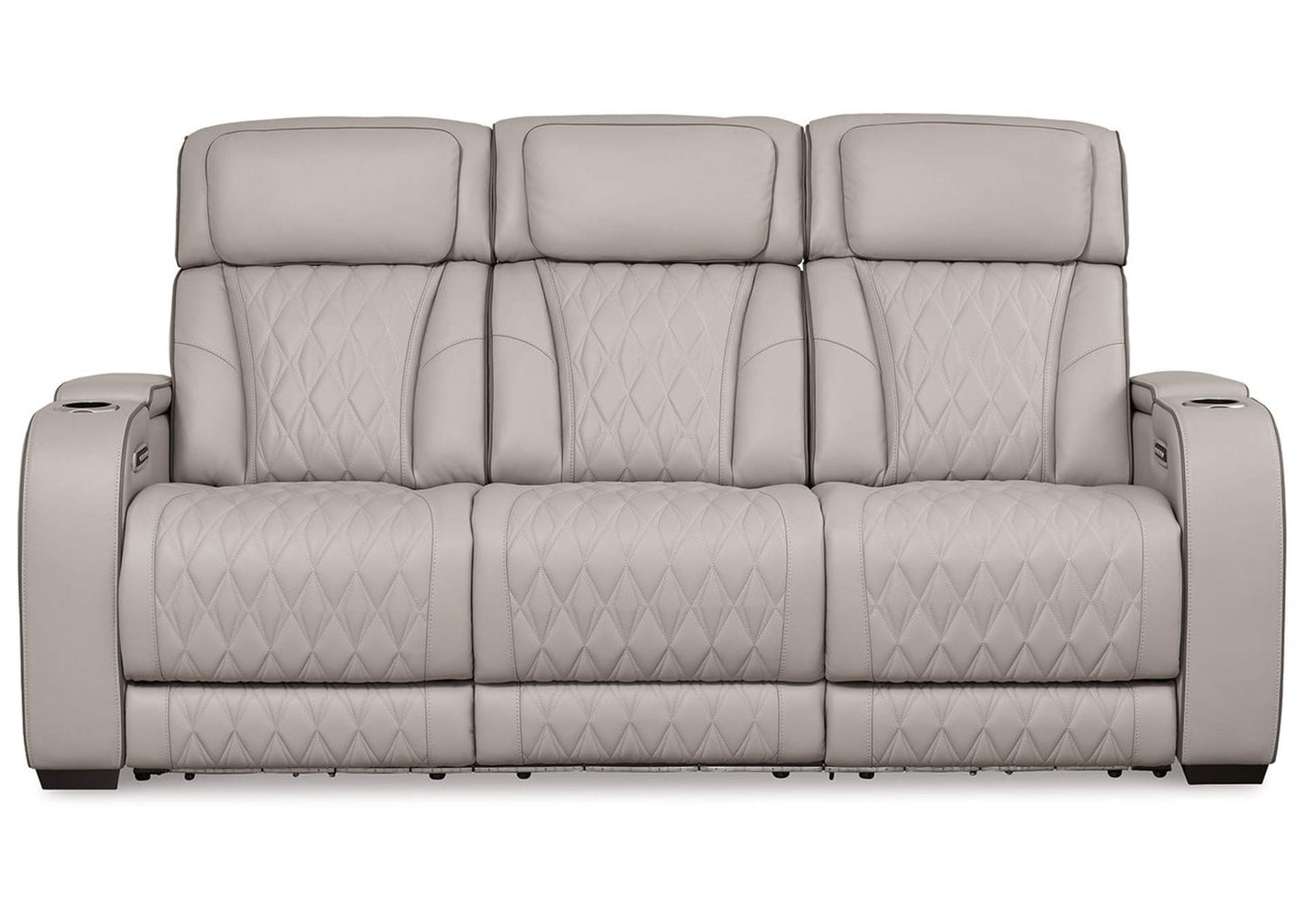 Boyington Dual Power Leather Sofa, Loveseat and Recliner