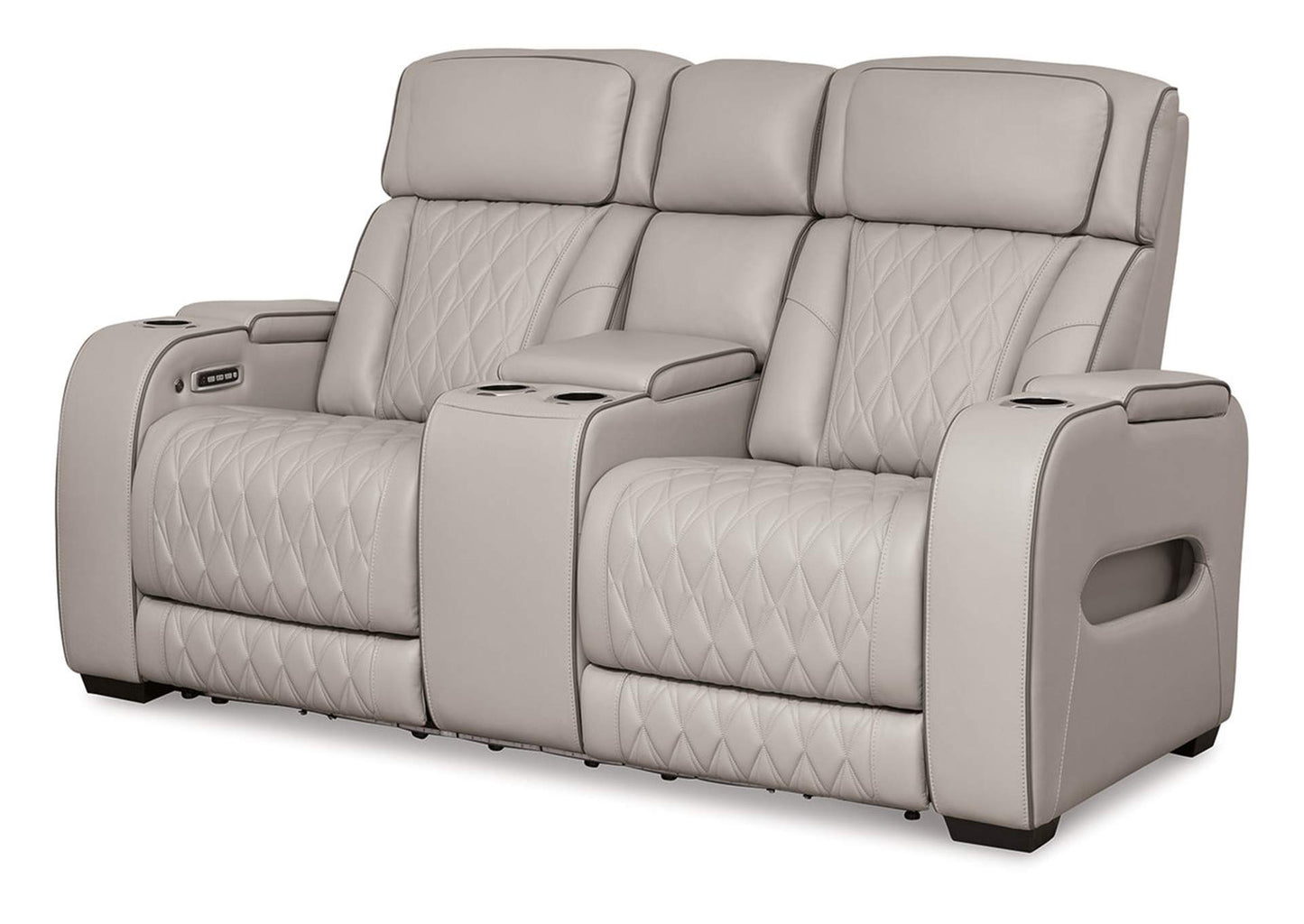 Boyington Dual Power Leather Sofa, Loveseat and Recliner