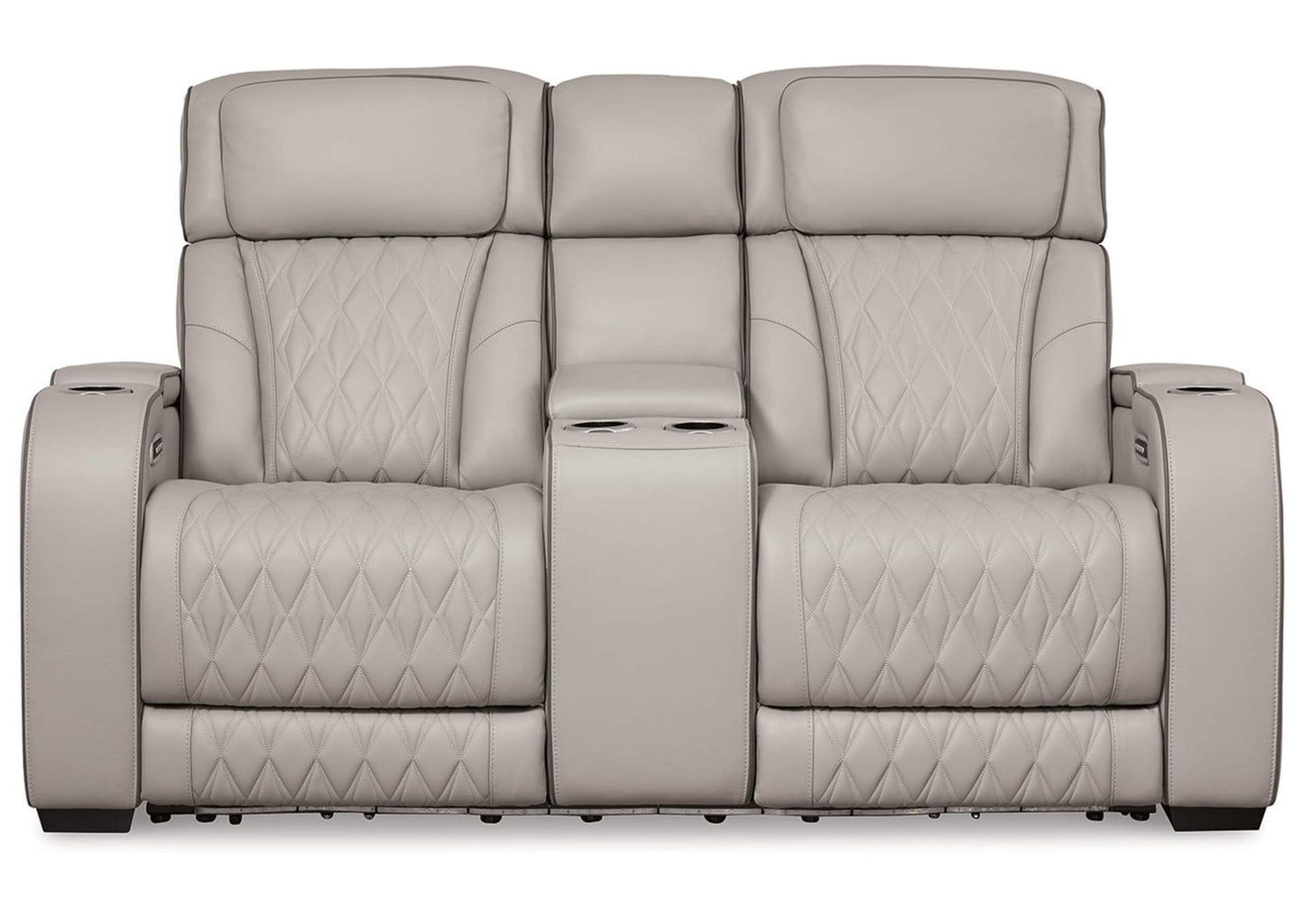 Boyington Dual Power Leather Sofa, Loveseat and Recliner