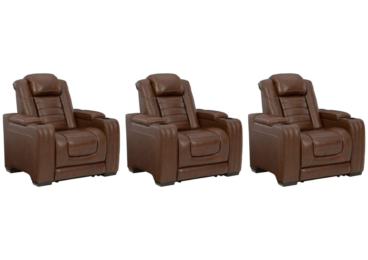 Backtrack 3-Piece Dual Power Reclining Home Theater Seating