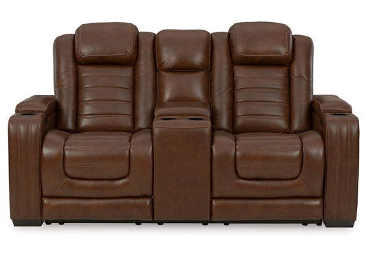 Backtrack Power Reclining Loveseat with Console