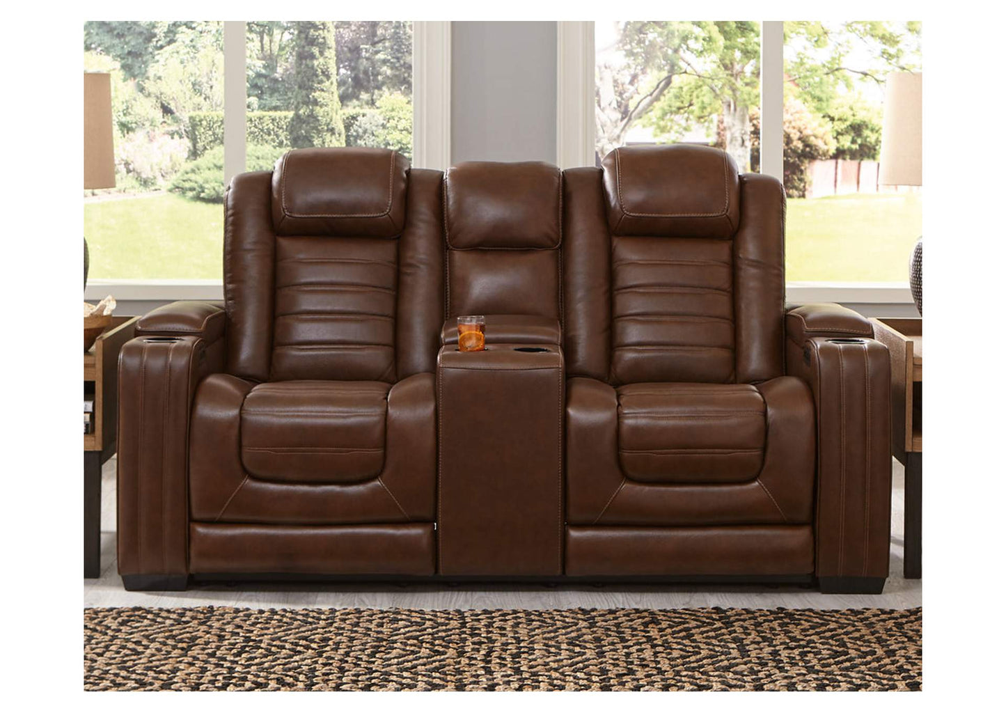 Backtrack Power Reclining Loveseat with Console