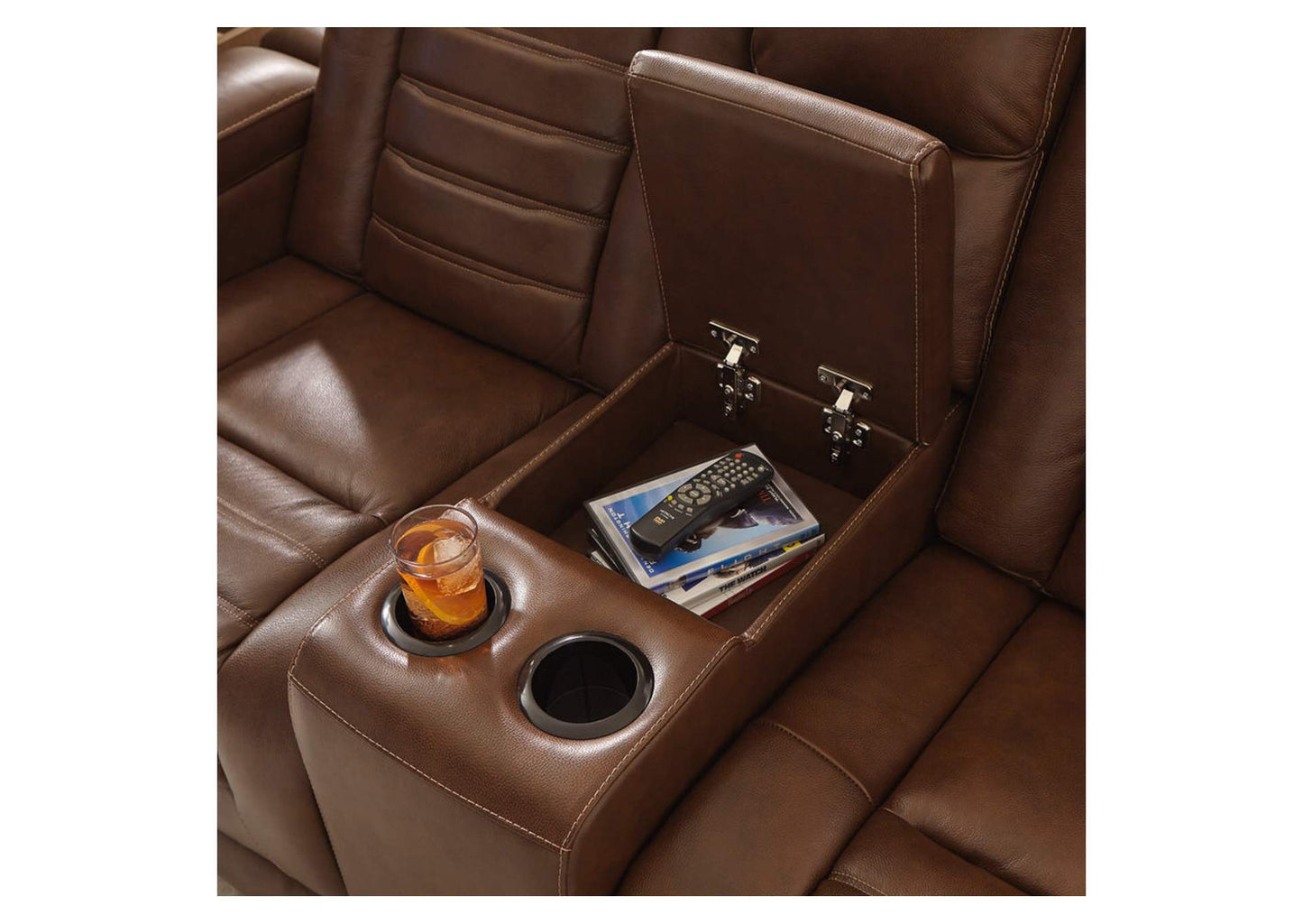 Backtrack Power Reclining Loveseat with Console