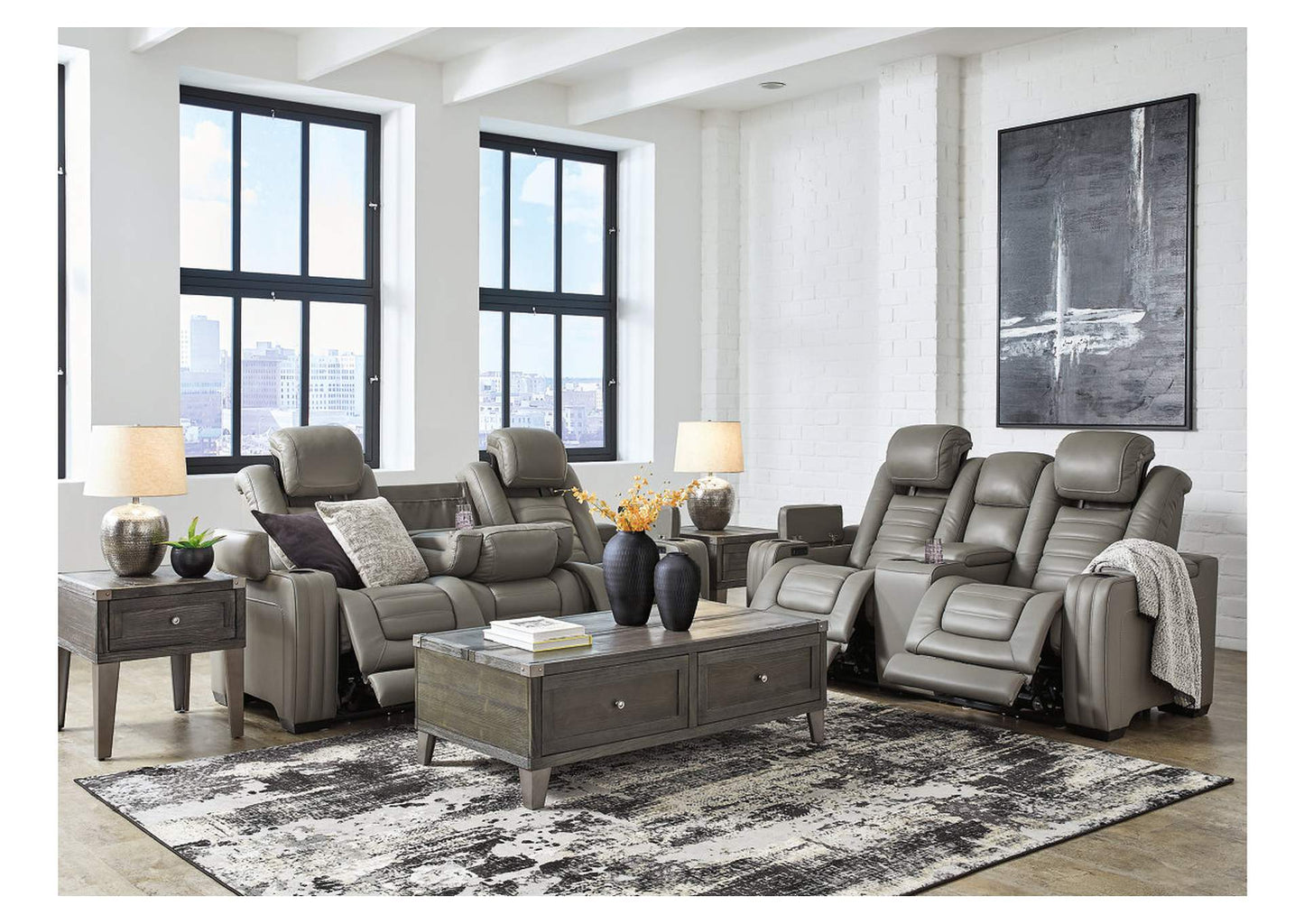 Backtrack Power Sofa and Loveseat