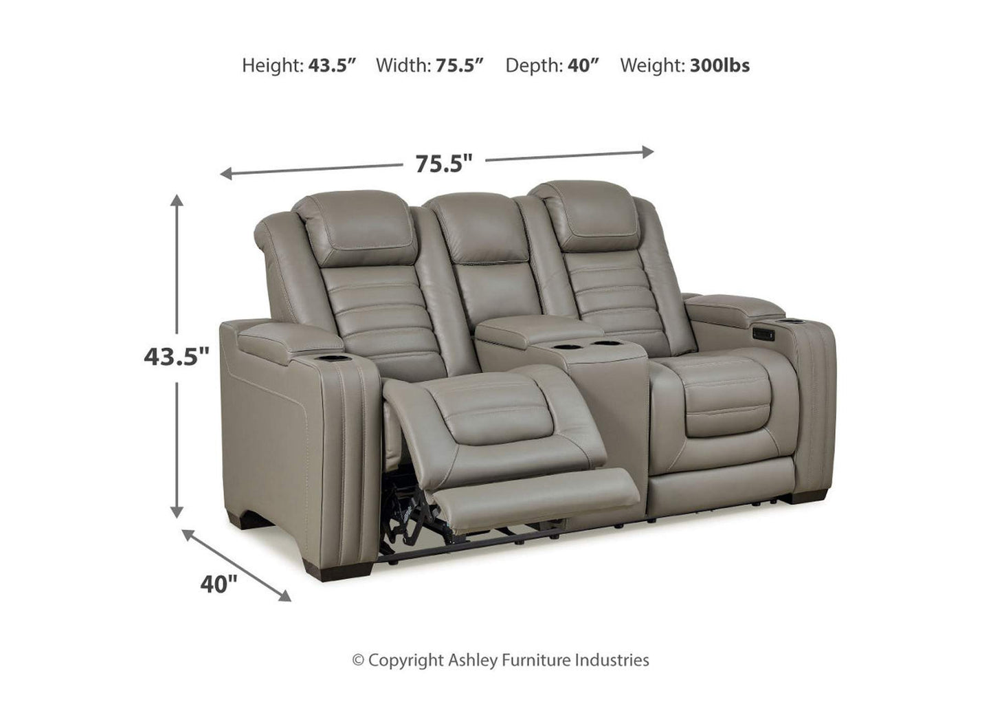 Backtrack Power Reclining Loveseat