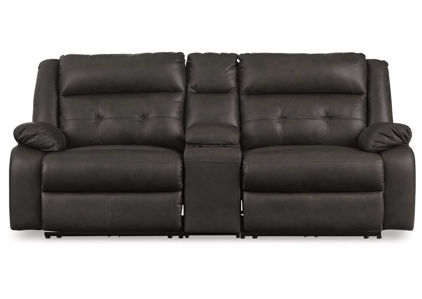 Mackie Pike Dual Power Leather Reclining Loveseat Set