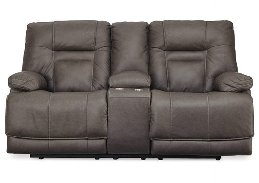 Wurstrow Power Reclining Loveseat with Console