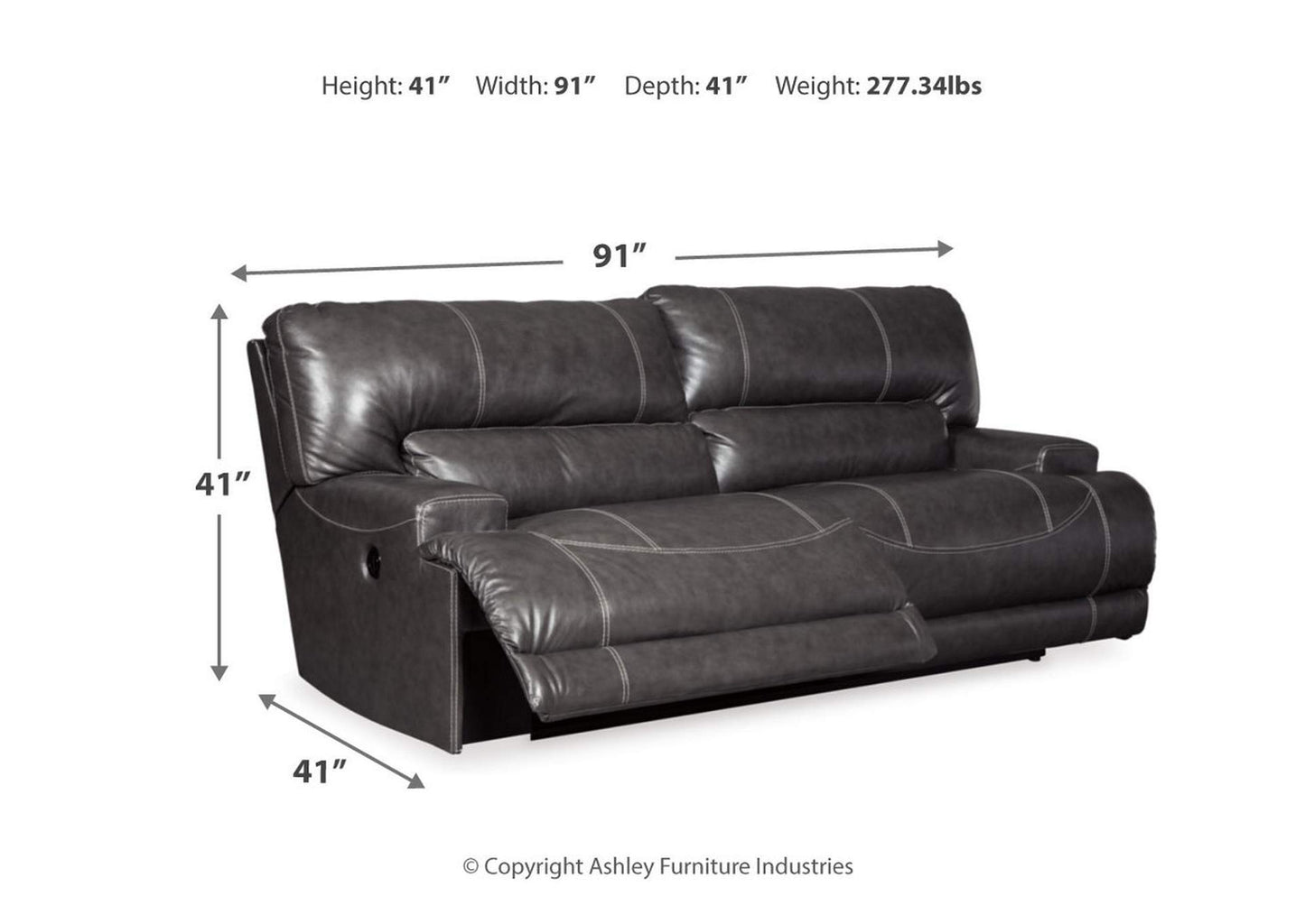 McCaskill Power Sofa, Loveseat and Recliner