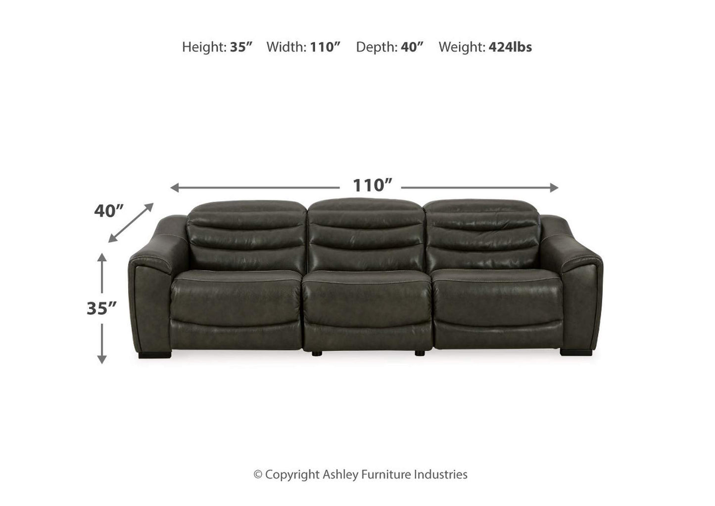 Center Line Power Sofa and Loveseat