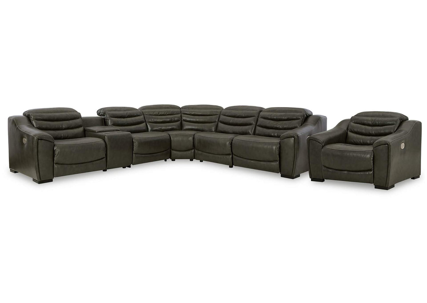 Center Line 6-Piece Power Sectional with Recliner