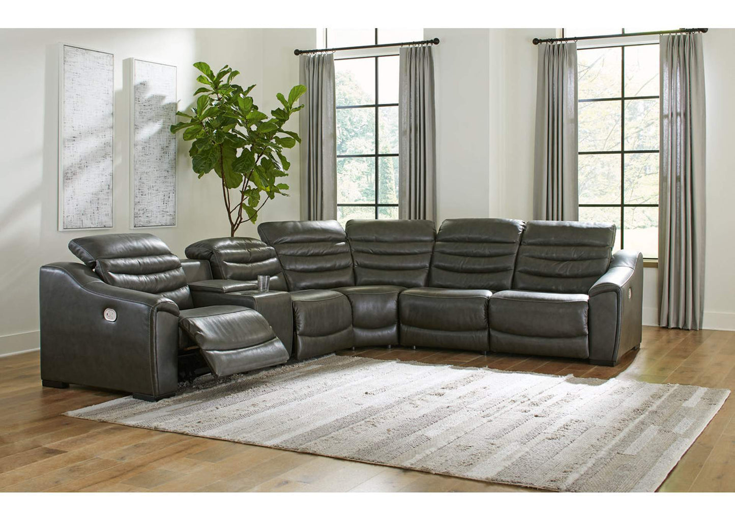 Center Line 6-Piece Power Reclining Sectional