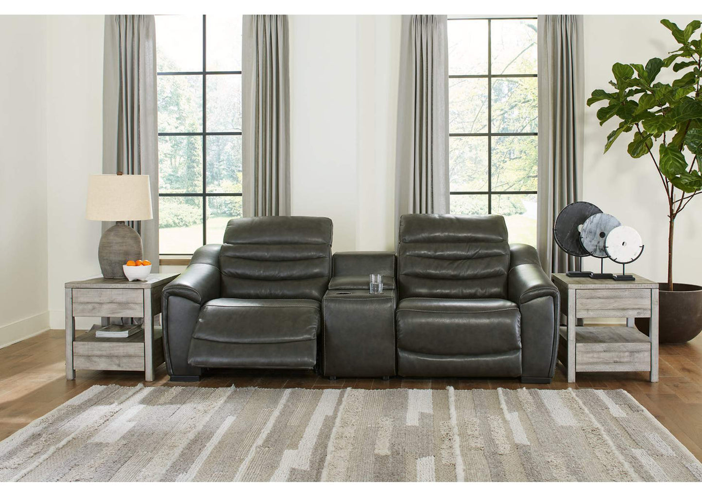 Center Line 3-Piece Power Sectional with Recliner