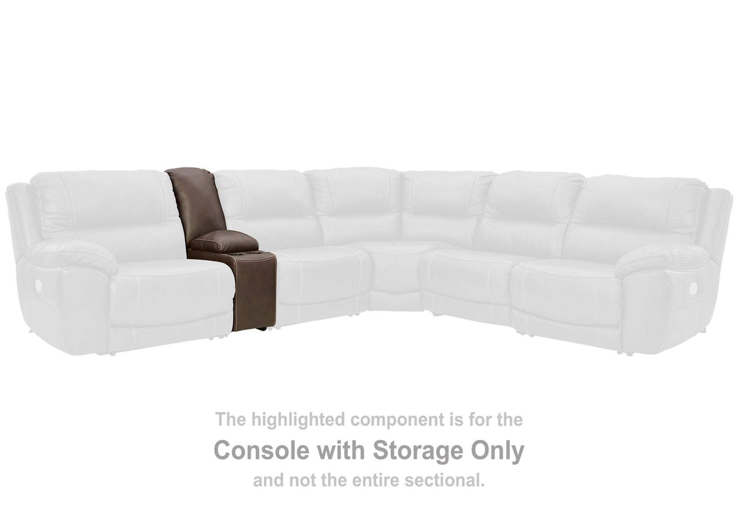 Dunleith 3-Piece Power Reclining Loveseat with Console