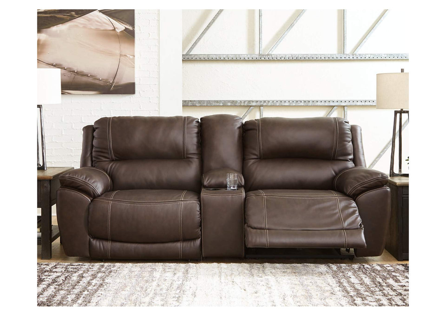 Dunleith 3-Piece Power Reclining Loveseat with Console