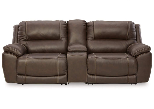 Dunleith 3-Piece Power Reclining Loveseat with Console