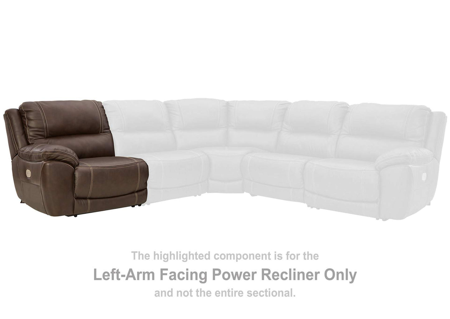 Dunleith 3-Piece Power Reclining Loveseat with Console