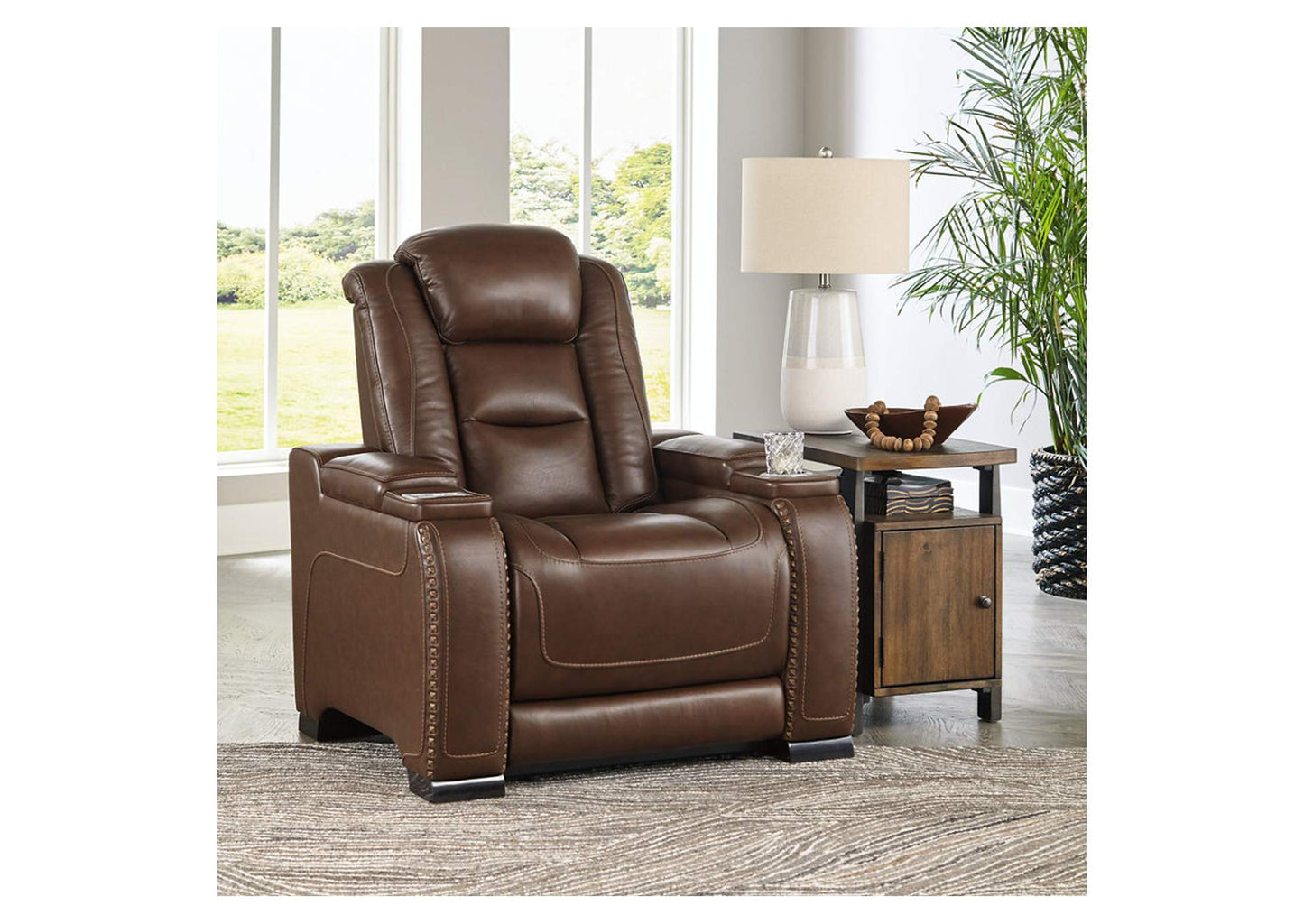 The Man-Den Triple Power Reclining Sofa, Loveseat and Recliner