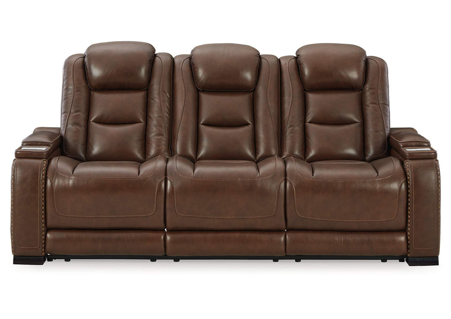 The Man-Den Triple Power Reclining Power Reclining Sofa and Loveseat