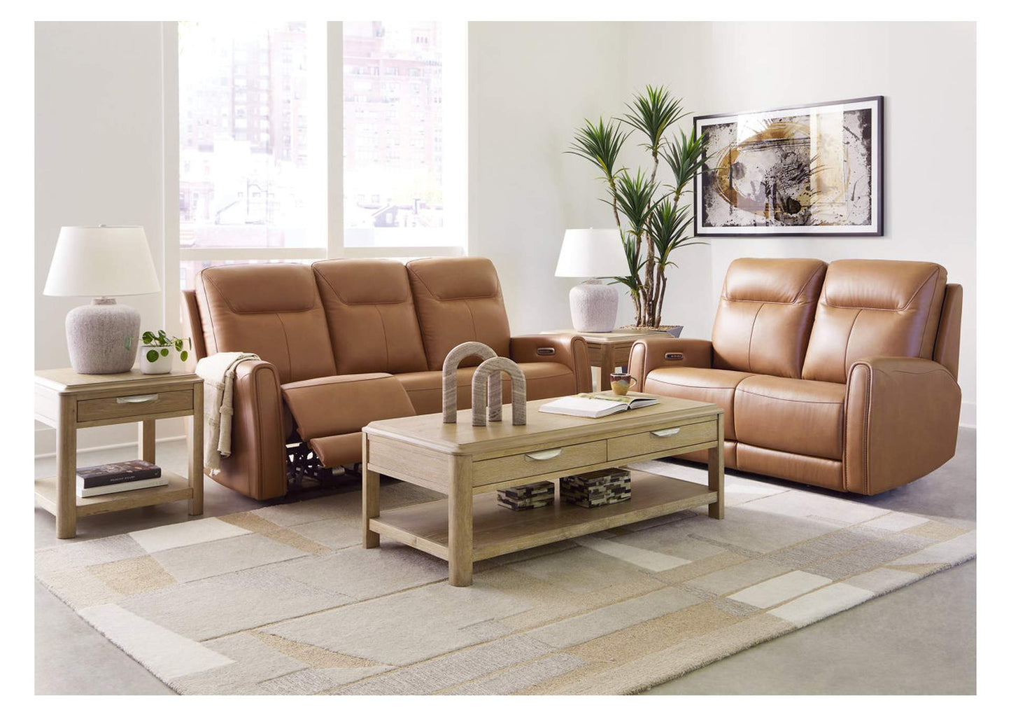 Tryanny Power Sofa and Loveseat