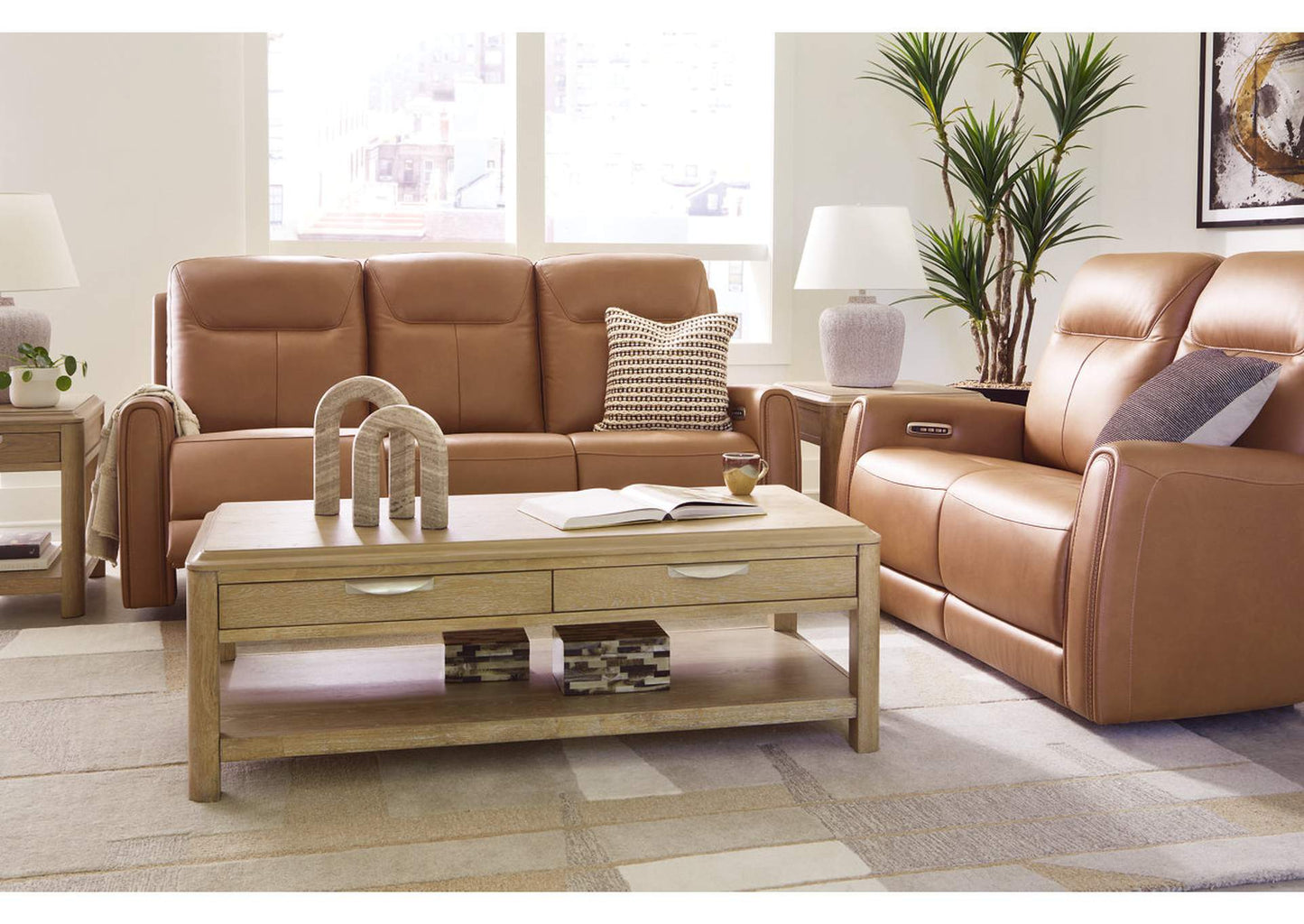 Tryanny Power Sofa and Loveseat