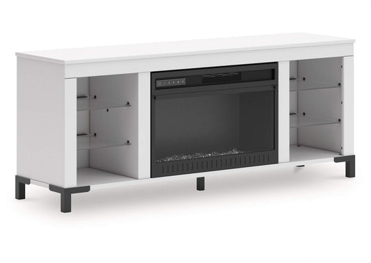 Brollevi 60" TV Stand with Electric Fireplace